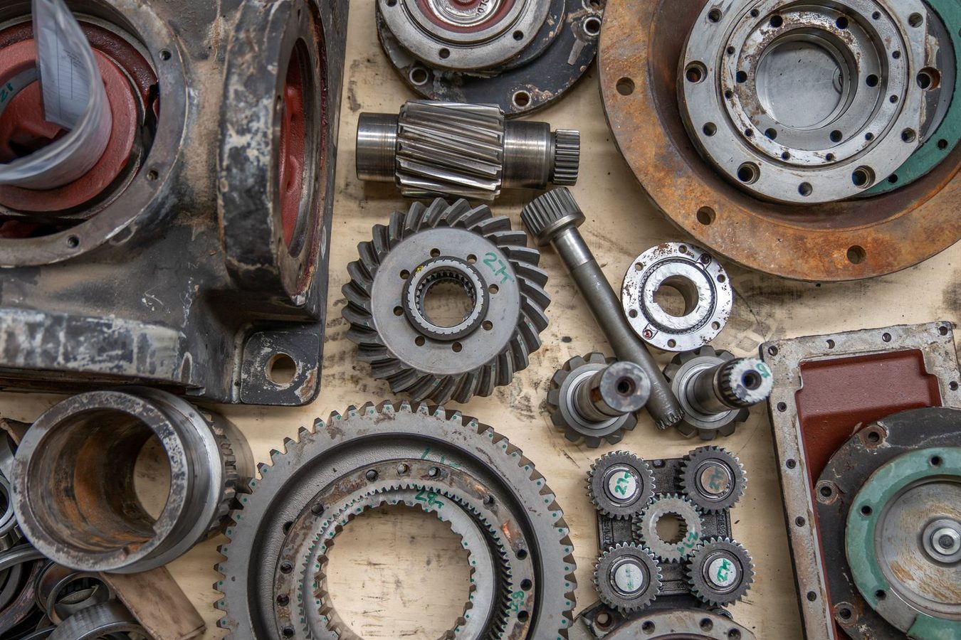 Representative image: generic gears, bearings and mechanical parts